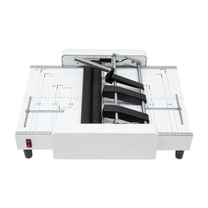 LOYALHEARTDY Manual A3 Folding Binding Machine | Versatile Paper Folding and Binding Booklet Stapler | 60W