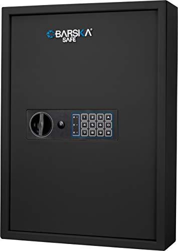 BARSKA Digital Keypad Key Cabinet Safe, Black (AX13370)