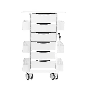 TrippNT Core 6D Cart with White Drawers