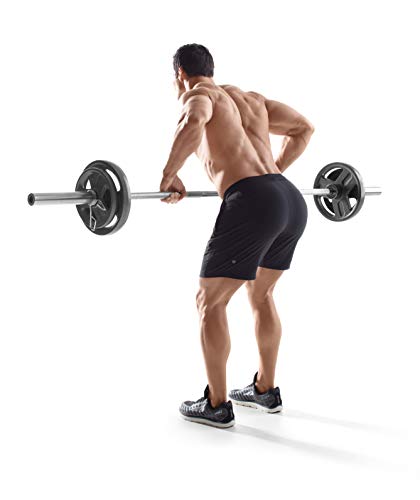 Weider Olympic Weight Sets 20 in. Two Spin Lock Collars Cast Iron Chrome 300 lb.