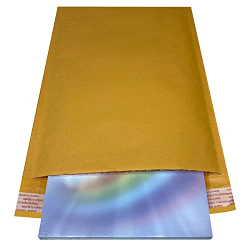 StarBoxes 1000 Kraft Bubble Mailers 10.5x16" - #5 Self-Seal Padded Envelopes