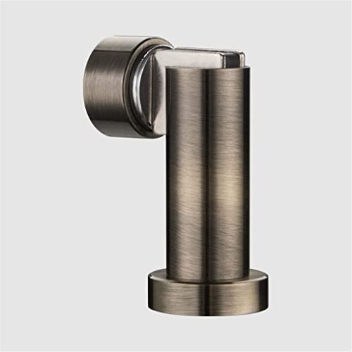 None Magnetic Doorstop Copper Door Holder Floor Mount Brushed Stopper (Color: B)