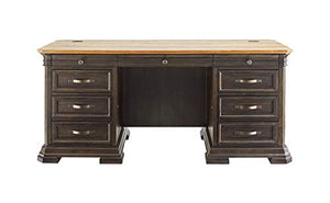 Martin Furniture IMSA680 Double Pedestal Executive Desk, Brown, Fully Assembled