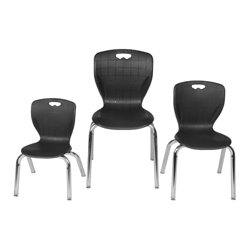 Regency Kids Stack Chair, 12", Black