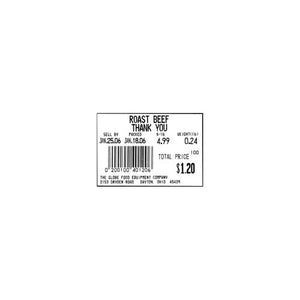 Globe Food Equipment E11 Labels for GSP30A Scale - 12 / CS