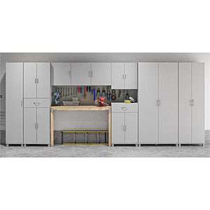 Pemberly Row 36" Utility Storage Cabinet in Dove Gray