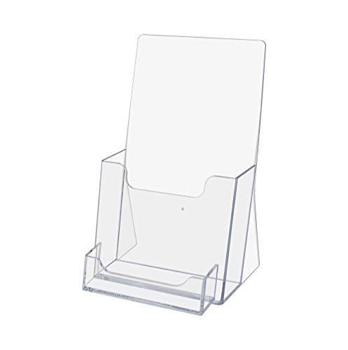 Marketing Holders Counter Trifold Brochure Holder with Business Card Pocket Maps Menu Pamphlet Organizer Hand Out 200 Pack