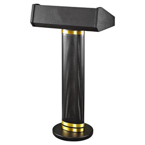 PZEOB Wooden Podium Stand - Modern Lectern for Conferences, Churches, Schools