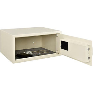 Hotel Safe Electronic Lock w/Card Slot, Keyed Differently, Off White, 18"Wx15"Dx9"H