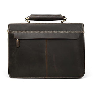 NMBBN 1pcs Retro Men's Large Capacity Briefcase Laptop Bag Messenger Bag Business Travel Bag (Color : A, Size : 41 * 10 * 30cm)
