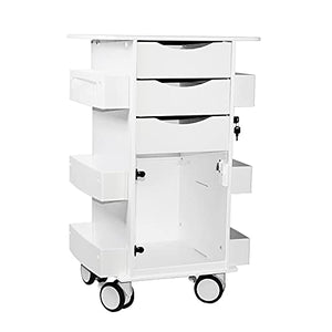 TrippNT Core DX Cart with White Drawers and Hinged Door