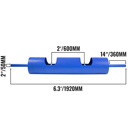 Happybuy Log Bar, Powerlifting Log Press Bar, Log Lift Bar Commercial Grade Strength Equipment for Commercial and Home Weight Lifting, 10Inch, Blue