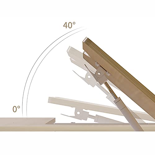 None Electric Drafting Table Tiltable Painting Desk Work Art Studio Table - Natural 120x60cm