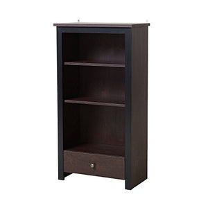 Generic NV_1008004470-QYUS484470 Wood Home ustable Bookcase Bookshelf 42" Adjusta 42" Adjustable 3-Shelf okcase B Drawer e Drawer Office Furniture urniture Drawer