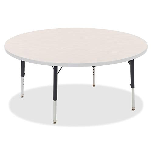 Lorell Activity Table Low Height Adjustable Kit Leg, Black, Chrome