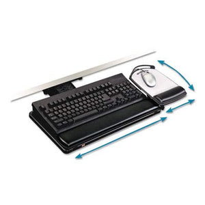 MMMAKT80LE - 3m Knob Adjust Keyboard Tray with Highly Adjustable Platform