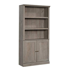 Sauder Storage Bookcase with Doors, Mystic Oak Finish