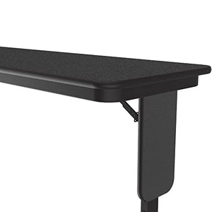 Correll Panel Leg Adj (HPL) Seminar Table, 18"x60", Black Granite by Correll