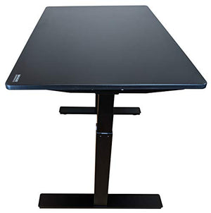 Rise UP Dual Motor Electric Standing Desk 48x30 Black Desktop Premium Ergonomic Adjustable Height sit Stand up Home Office Computer Desk Table Motorized Powered Modern Furniture Small Standup Table