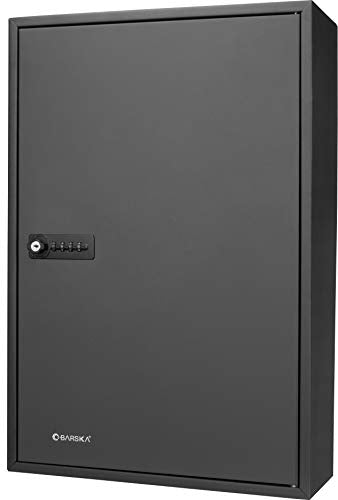 BARSKA CB13266 Combination Lock 200 Position Adjustable Key Cabinet Lock Box Black ,5.5x14.75x21.75