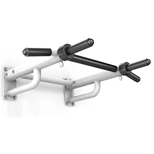 Strength Training Equipment Wall Mount Chin Up Bar Multi Grip Pull-Up Bar with Hangers for Punching Bags Power Ropes for Home Gym 1300 LB Weight Capacity (Color : C-White)