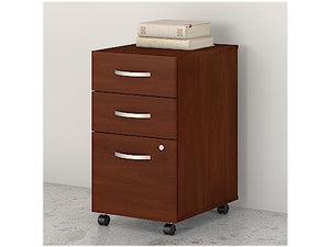 Nature's Logic Studio C 3-Drawer Mobile File Cabinet, Hansen Cherry, 20.16-Inch