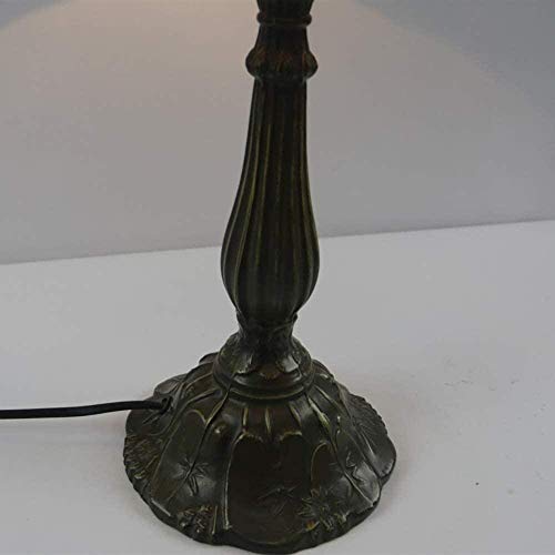 Black Petal 2 Light Source Table Lamp Glass Resin Retro Bedroom Living Room Dining Study Desk