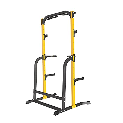 ZENOVA Power Rack Squat Rack with Pull Up Bar Home Gym Fitness Power Tower Squat Stand for Weightlifting, 800LBS Weight Capacity