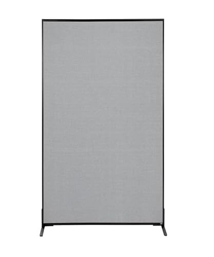 Global Industrial Freestanding Office Partition Panel, Gray 48-1/4"W x 72"H