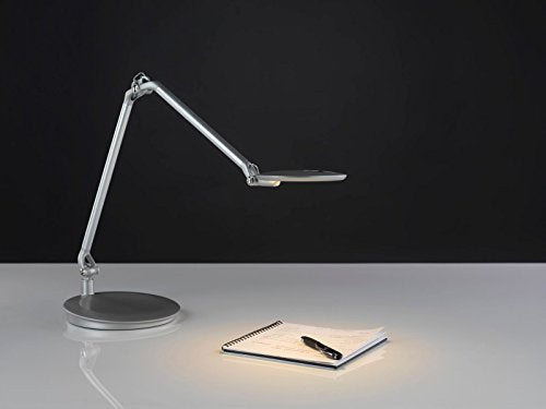 Humanscale Element Disc LED Light: Element Desktop Base - Arctic White (high gloss)