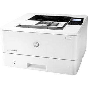 HP Laserjet Pro M404 n Black and White Single-Function Wired Laser Printer, White - Print only - 2-line LCD Display, 40 ppm, 4800 x 600 dpi, Ethernet, Hi-Speed USB