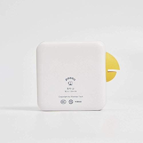 PoooliPrint L2 Inkless Pocket Printer, Yellow + White Sticky Paper 3 Rolls