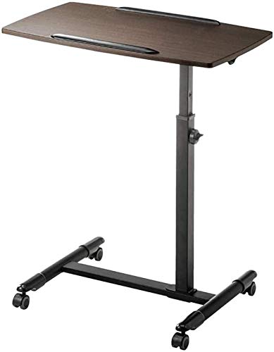 Machinery Parts Portable Laptop Desk with Side Table Brown