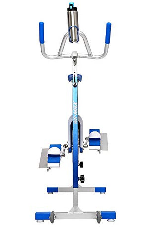 Commercial Aqua Bike for Pool Exercise, Professional Lightweight Aluminum Aquabike, Underwater Bicycle for Pool, W/Insulated Water Bottle