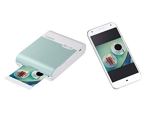 Canon SELPHY QX10 Portable Square Photo Printer for iPhone or Android, Green