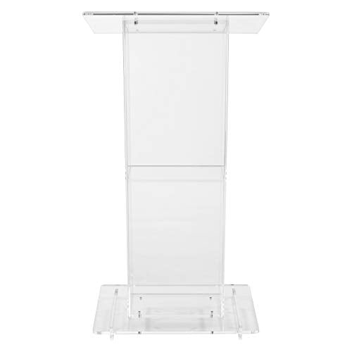 Oklahoma Sound 401S Acrylic Lectern with Shelf, Clear