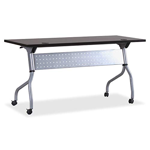 Lorell LLR60730 Espresso/Silver Training Table
