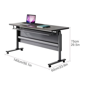 FQWYNMZ Foldable Meeting Table Set with Lockable Wheels