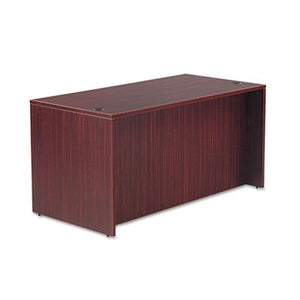 Alera Valencia Series Straight Front Desk Shell, Mahogany, 59-1/8w x 29-1/2d x 29-1/2h