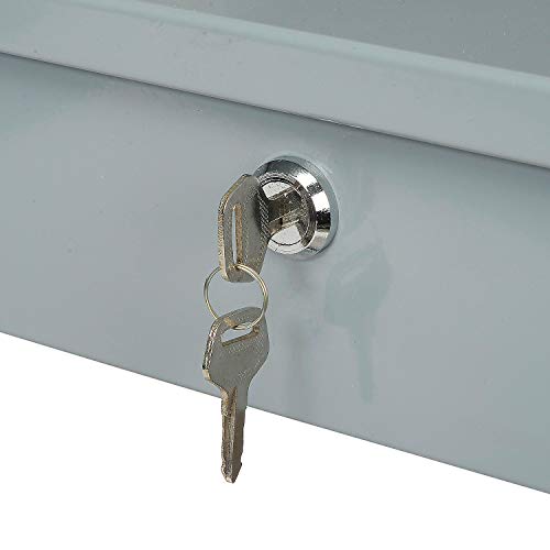 Wall Mounted Receiving Desk, 24" W x 22" D x 12" H (Gray)