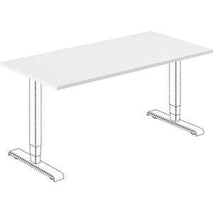 Lorell Width-Adjustable Training Table Top, White