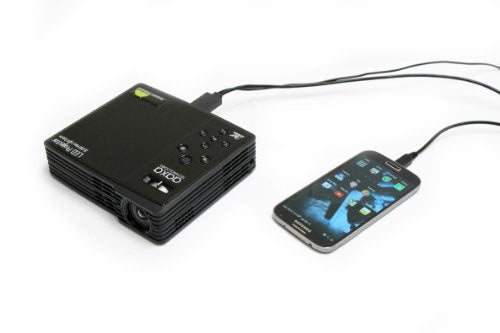 AAXA LED Android Pico/Micro Projector with LED, WXGA 1280x800 Resolution, 550 Lumens, Android OS, WiFi, Bluetooth, HDMI, VGA, 20,000 Hour LED Life, DLP Projector