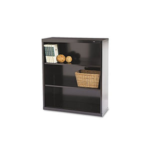 Tennsco Welded Bookcase - 34.5quot; x 13.5quot; x 40quot; - Steel - 3 x Shelf(ves) - Black