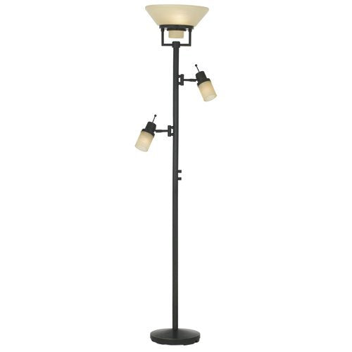 Bronze Finish 4-Light Tree Torchiere Floor Lamp