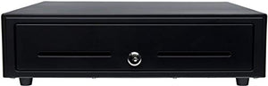 Star Micronics TSP143IIIU Bundle - USB Thermal Receipt Printer with 16" x 16" 5 Bill / 8 Coin Value Series Cash Drawer Featuring 2 Media Slots - Gray/Black