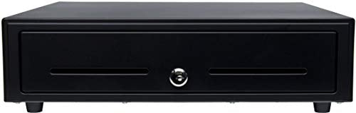 Star Micronics TSP143IIIU Bundle - USB Thermal Receipt Printer with 16" x 16" 5 Bill / 8 Coin Value Series Cash Drawer Featuring 2 Media Slots - Gray/Black