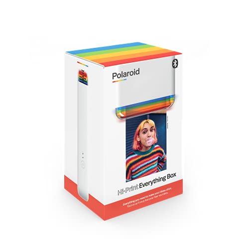 Polaroid Hi-Print Printer and Paper Bundle - Bluetooth Pocket Photo Printer + Paper Double Pack Bundle (40 Sheets)