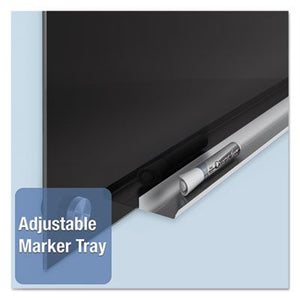 Infinity Magnetic Glass Marker Board, 72 x 48, Black, Sold as 1 Each