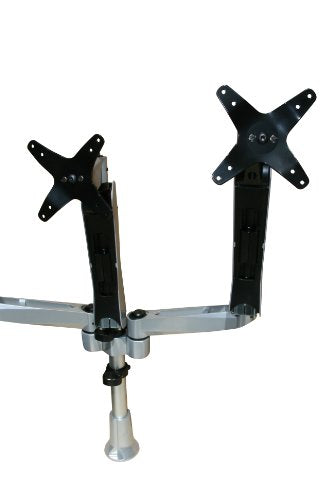 Mount-It! MI-55111 3 Height Adjustable, Articulating, Full Motion Arms Desk Mount for LCD, LED, Samsung, Sony, LG, KFDtech, HP, Phillips, ViewSonic, Panasonic, Element, Vizio, 13, 20, 24, 27, Computer Monitor Display Screens, VESA 75x75 100x100