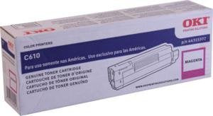 Oki C610 Series Magenta Toner, 6000 Yield - Genuine Orginal OEM toner